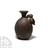 Pre-Columbian Chimu Toucan-Handled Vessel