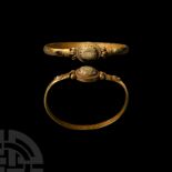 Sarmatian Gold Bracelet with Gemstones