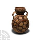 Pre-Columbian Chancay Decorated Flask