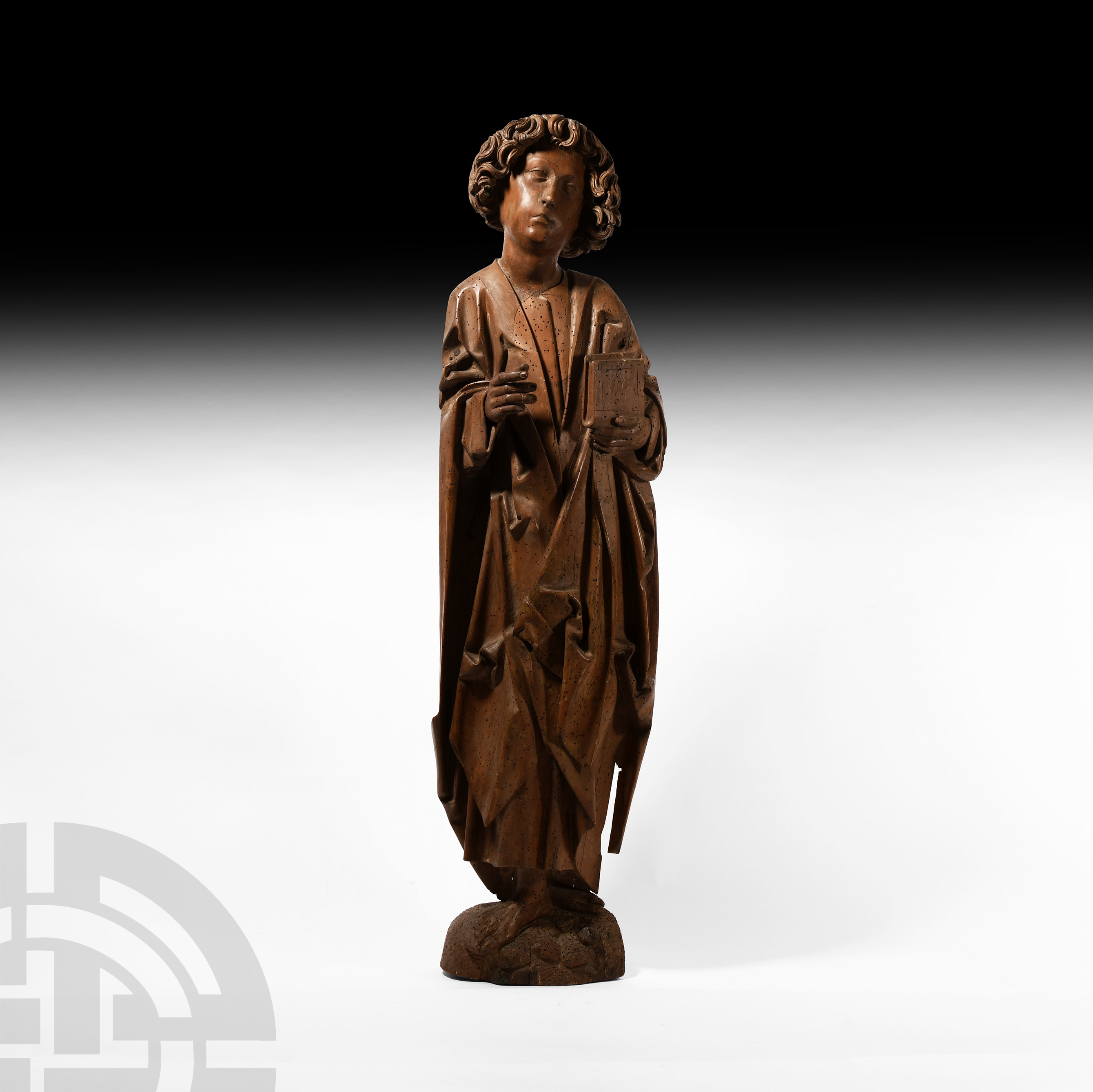 Medieval Limewood Figure of St John from the Workshop of Tilman Riemenschneider