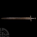 Viking Age Sword with Decorated Cross Guard