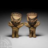 Pre-Columbian Chancay Figurine Pair