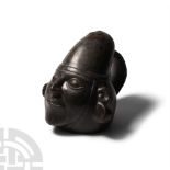 Pre-Columbian Moche Portrait Head Vessel
