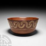 Pre-Columbian Nazca Snake Bowl
