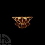 Saxon Garnet-Inlaid 'Face' Buckle Element