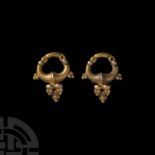 Parthian Gold Earring Pair