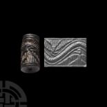 Cylinder Seal with Eagles Below Linear Heavens