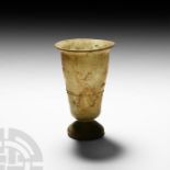 Roman Glass Footed Beaker with Trail
