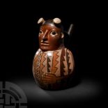 Pre-Columbian Nazca Decorated Dignitary Vessel