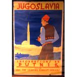 Hans Wagula - 'Dubrovnik, the Gem of the Yugoslavic Adriatic' (Travel Poster), lithograph, printed