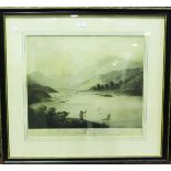 Francis Jukes, after William Burgess - 'View of Cromack & Buttermere Lakes…', etching with aquatint,