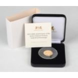 An Elizabeth II Harrington & Byrne gold proof sovereign 2019 commemorating the 200th anniversary