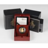 An Elizabeth II Royal Mint 'The Queen's Beasts' quarter-ounce gold proof commemorative coin 2018 '