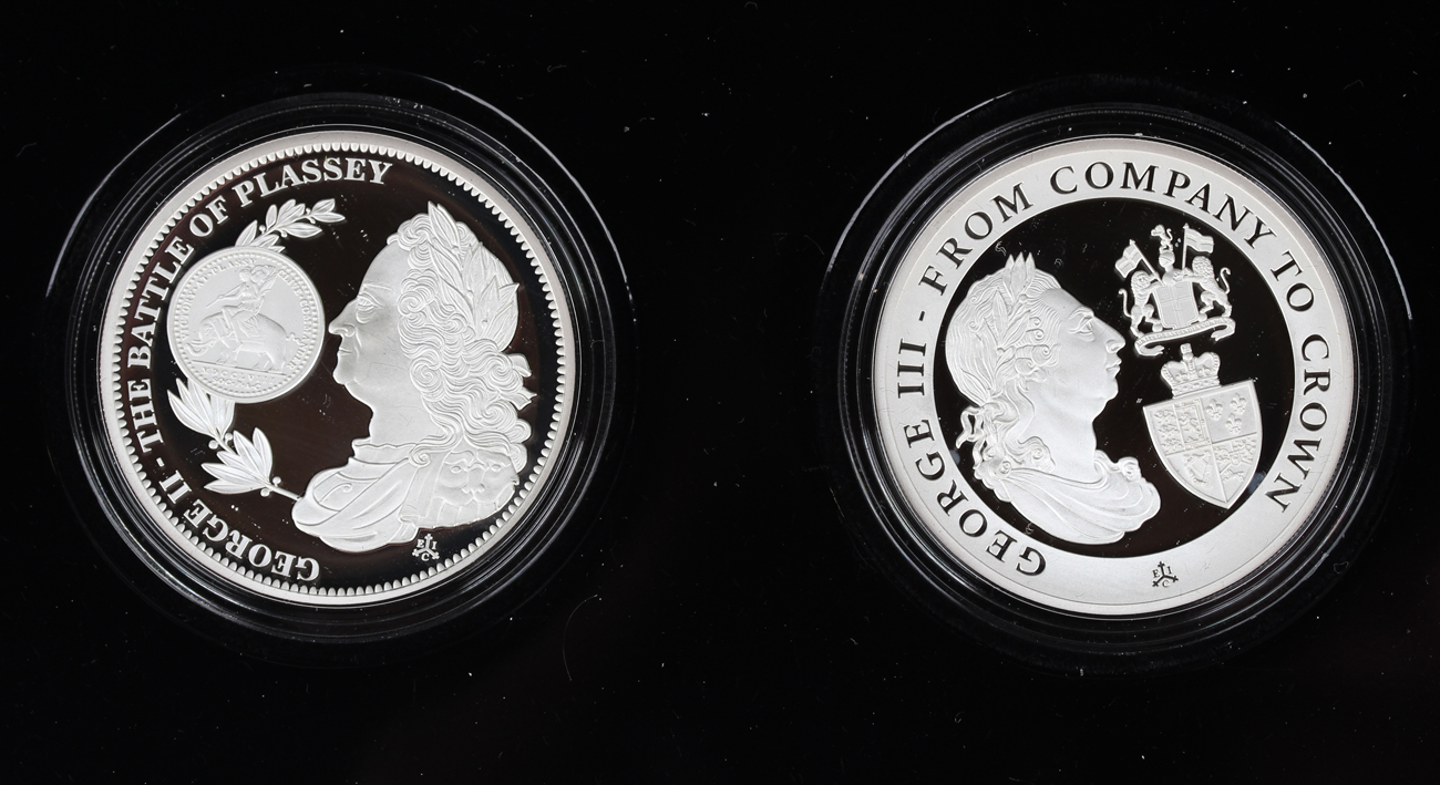 An Elizabeth II East India Company Mint 'The Empire Collection' silver proof nine-coin set 2019 - Image 3 of 4