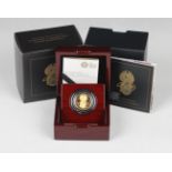 An Elizabeth II Royal Mint 'The Queen's Beasts' gold quarter-ounce proof commemorative coin 2021 '