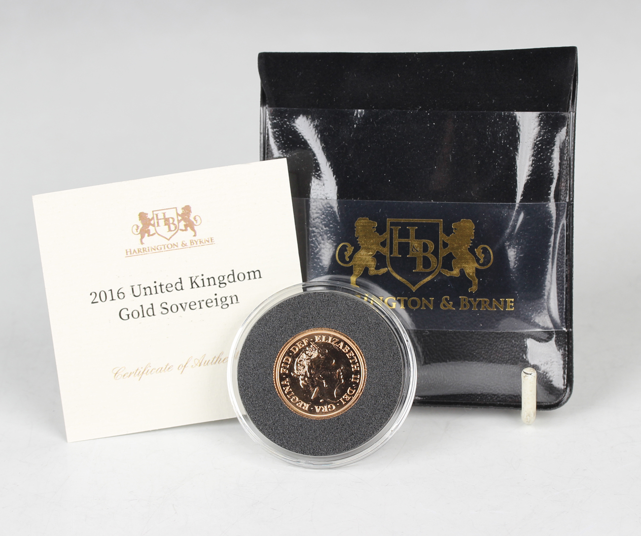 An Elizabeth II Harrington & Byrne sovereign 2016, within a slip case.Buyer’s Premium 29.4% (