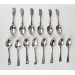 A set of eight George IV silver Old English pattern teaspoons, London 1822 by William Weston,