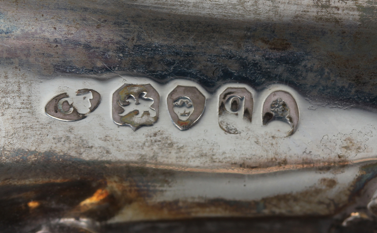 A William IV silver christening mug of lobed tapering form, decorated in relief with a band of - Image 2 of 2