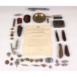 A collection of early/mid-20th century items of Royal Navy interest belonging to C.J. Wonnacott,