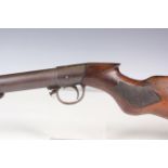 A pre-war Haenel .177 break-barrel air rifle, barrel length 48cm, with carved pistol grip, front and