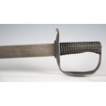 A modern copy of an 1804 pattern naval cutlass, marked 'Mole', with steel blade, blade length 74cm