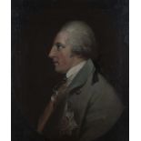Robert Edge Pine - Half Length Profile Portrait of Sir William Beauchamp-Proctor, oil on canvas,