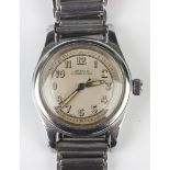 A Rolex Oyster Junior Sport steel cased gentleman's wristwatch, circa 1940, the signed dial with
