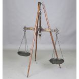 A set of 19th century cast iron travelling customs balance scales by Thomas Cheshire of Liverpool