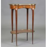 A fine early 20th century French kingwood and mahogany gilt metal mounted side table by Frederic