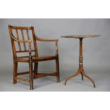 A late George III mahogany rectangular wine table, the top with rosewood crossbanding, height