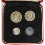 An Elizabeth II Maundy set 1962, with Royal Mint case of issue.Buyer’s Premium 29.4% (including
