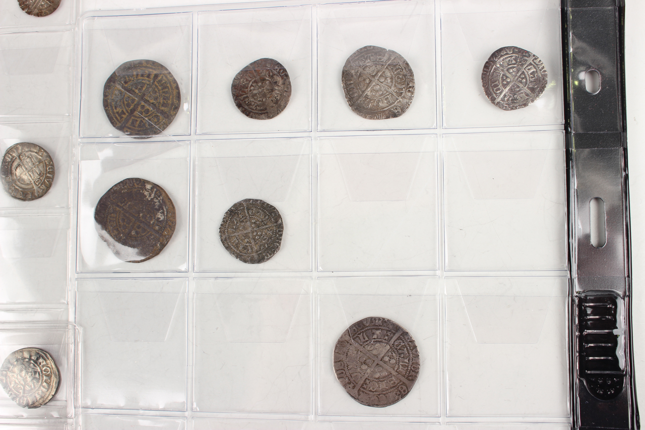 A collection of various early English hammered coinage, including a Henry VI groat Calais Mint, - Image 7 of 8
