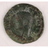 A Roman Republic Agrippa AE as, struck under Caligula, obverse detailed with head of Agrippa,
