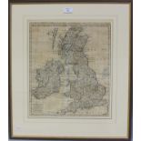 Guillaume Delisle - 'Les Isles Britanniques par Mr. De L'Isle' (Map of Great Britain and Northern