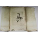Hubert von Herkomer - Portrait of a Gentleman, etching on laid paper, circa 1891, signed in