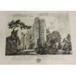 Newnham, after Paul Sandby - Views of Stanton Harcourt, Oxfordshire, four etchings on laid paper,
