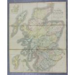 W. & D. Lizars (engravers) - 'A New Travelling Map of Scotland with the Distances in Miles,