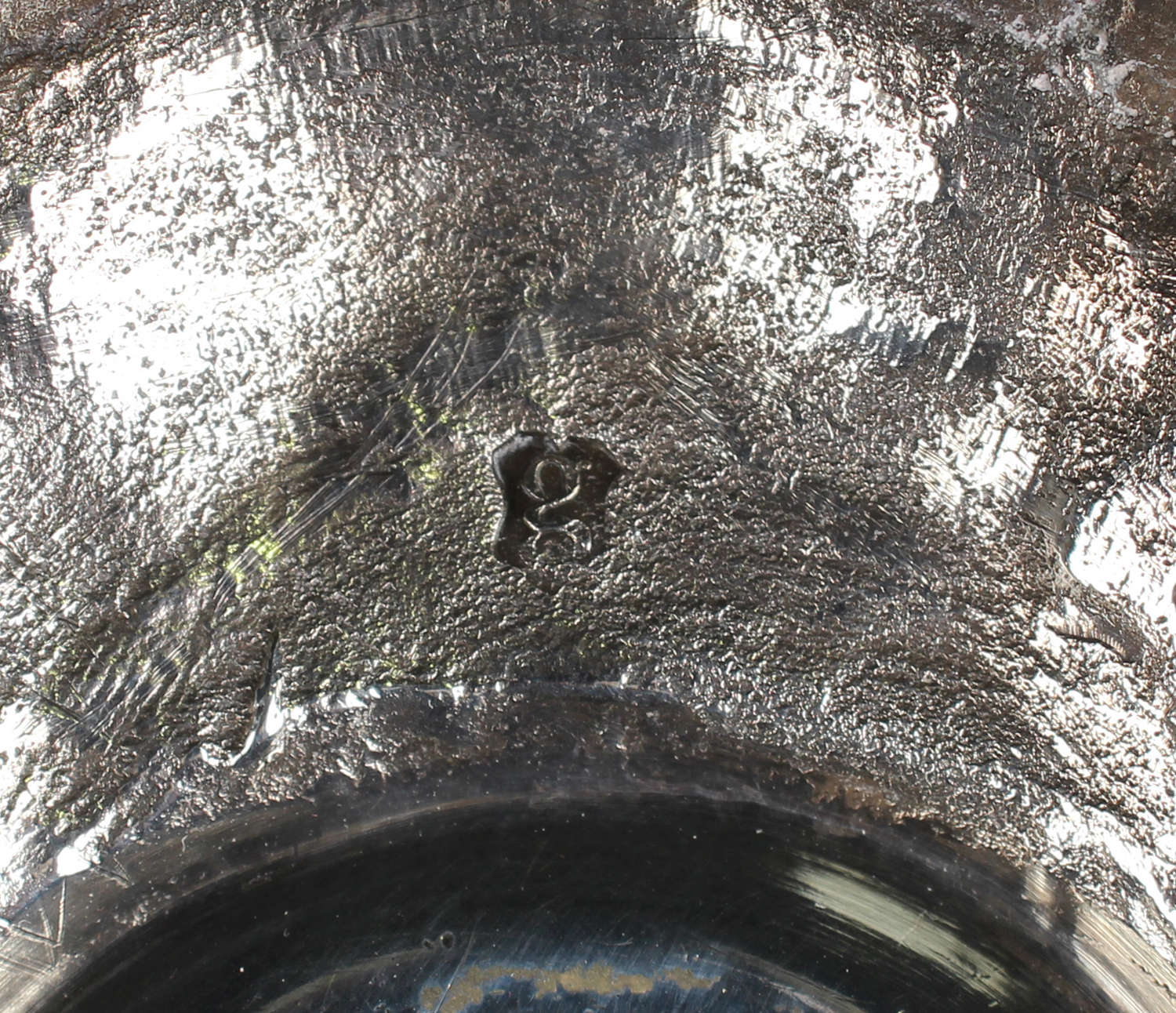 A pair of George II cast silver candlesticks, each with a detachable nozzle and turned urn shaped - Image 5 of 6
