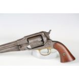 A Remington New Model 1858 Patent .44 percussion revolver with octagonal barrel, barrel length 16cm,