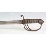 An 1821 pattern Royal Artillery officer's dress sword by Daniels & Co, Woolwich, with single-edged