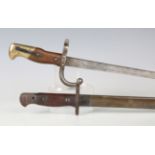 A First World War period 1907 pattern bayonet by Wilkinson, blade length 43.5cm, with steel