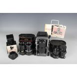 A Mamiya C33 Professional twin lens reflex camera, No. H318114, with Mamiya-Sekor 1:4.5 f=55mm