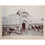 PHOTOGRAPHS, INDIA. An album containing 40 mounted albumen-print photographs of Indian topographical