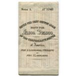 EPHEMERA, CONFEDERATE STATE BONDS. A collection of 17 'Seven Per Cent Cotton Loan of the Confederate