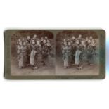 PHOTOGRAPHS, JAPAN. A collection of 17 stereoscopic viewing cards of Japan published by