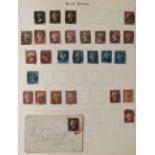 A collection of Great Britain stamps in a Windsor album from 1840 1d black (3 used), plus Jan 1841