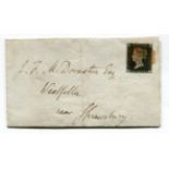 A box file of postal history and pre-stamp covers with Portsmouth ship letter in red, Dec 1840 1d