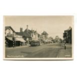 A collection of approximately 56 postcards of Hertfordshire, including photographic postcards titled