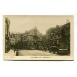A collection of approximately 42 postcards of Shropshire, including photographic postcards titled '