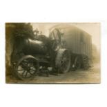A collection of 16 photographic postcards of Worthing, West Sussex, including a crashed steam engine